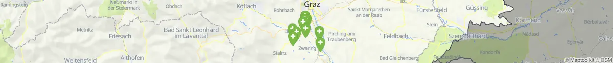 Kartenansicht für Apotheken-Notdienste in der Nähe von Dobl-Zwaring (Graz-Umgebung, Steiermark)
